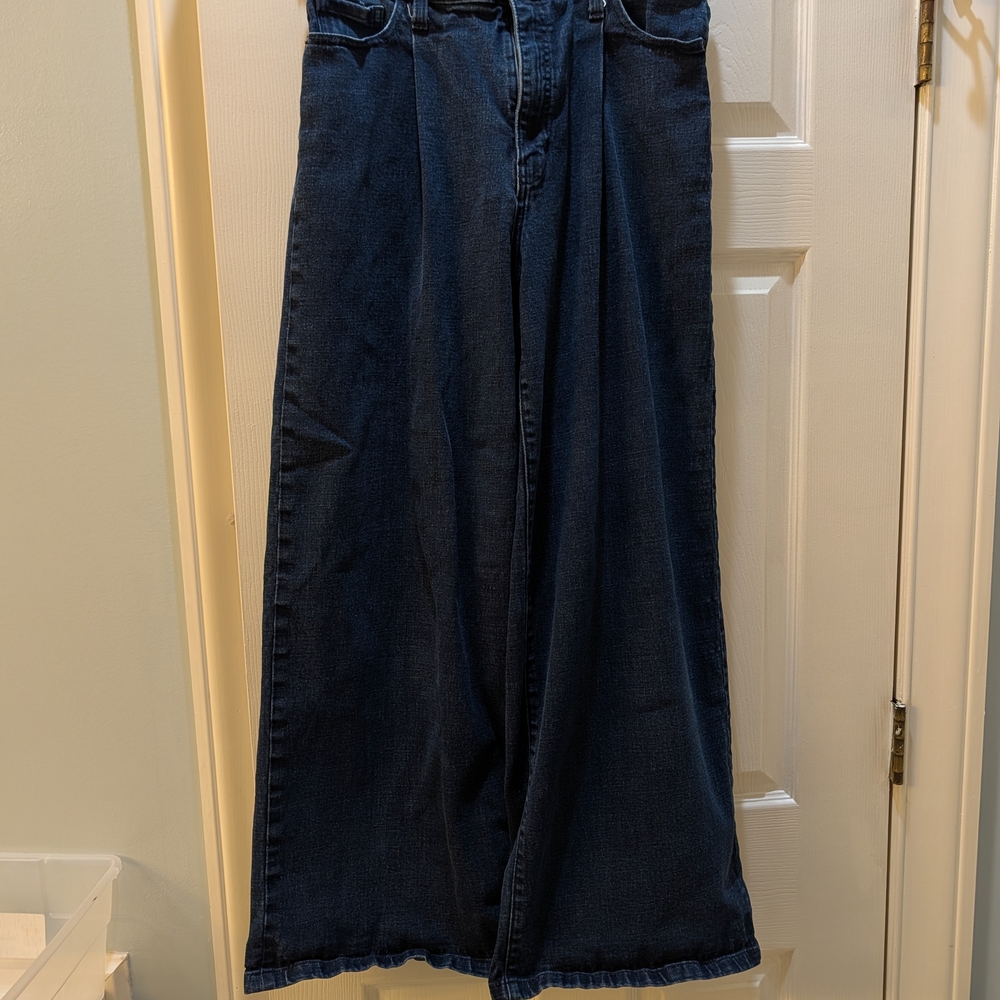 Banana Republic Dark Blue Wide-Leg Jeans
